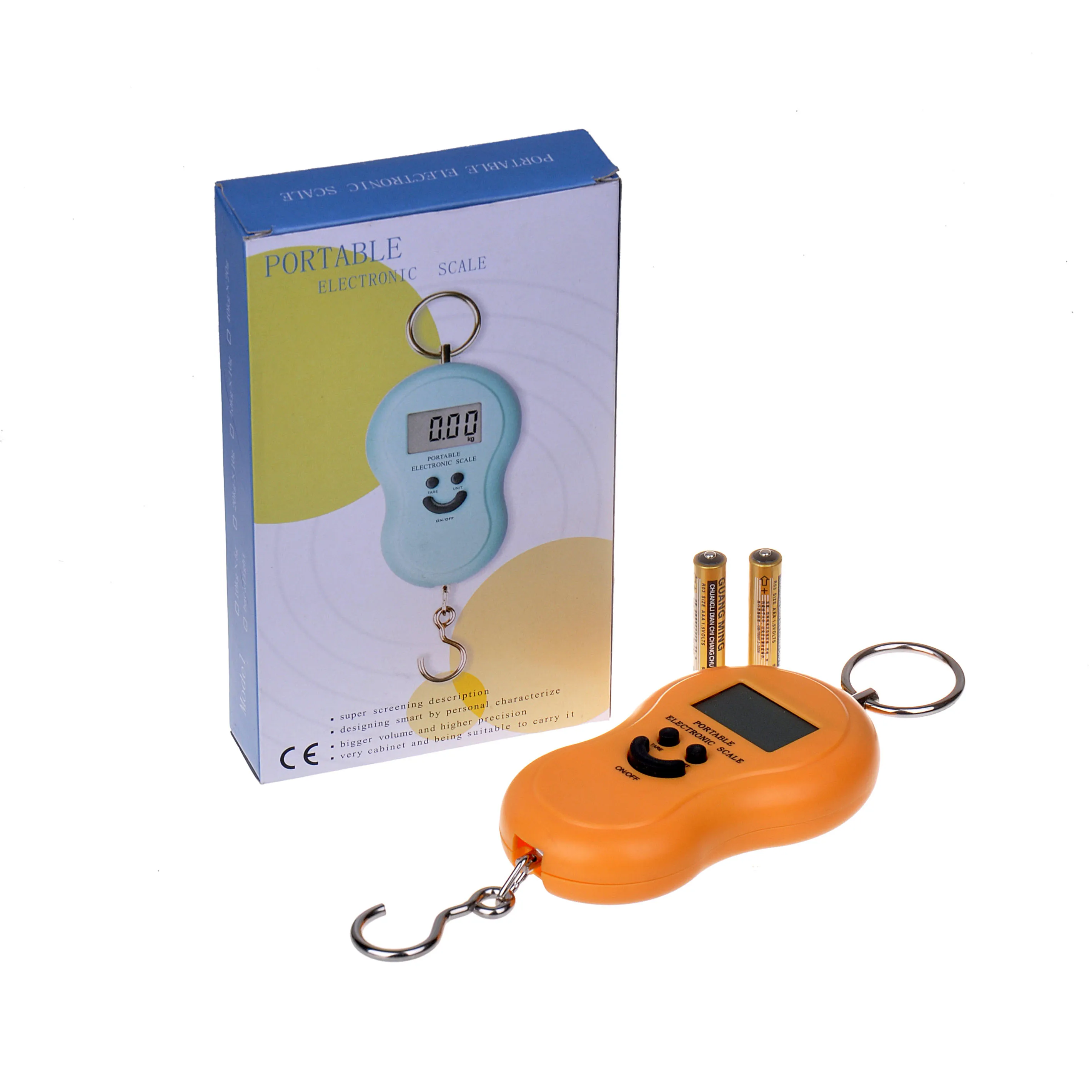 Digital Hanging Scale Elevable Portable Weight Electronical Scales LCD Display Suitcase Kitchen Fish 50kg Hanging Digital Scale