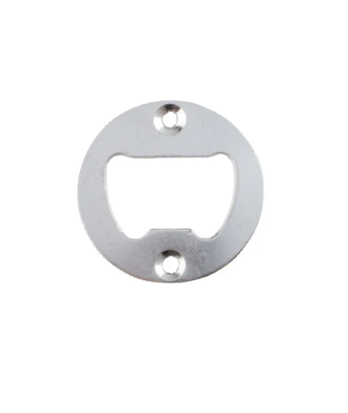 25 sets Silver Bottle Opener Inserts Kit Hardware Stainless Steel Round Bottle Opener kits with Wrench Spanner and Screws