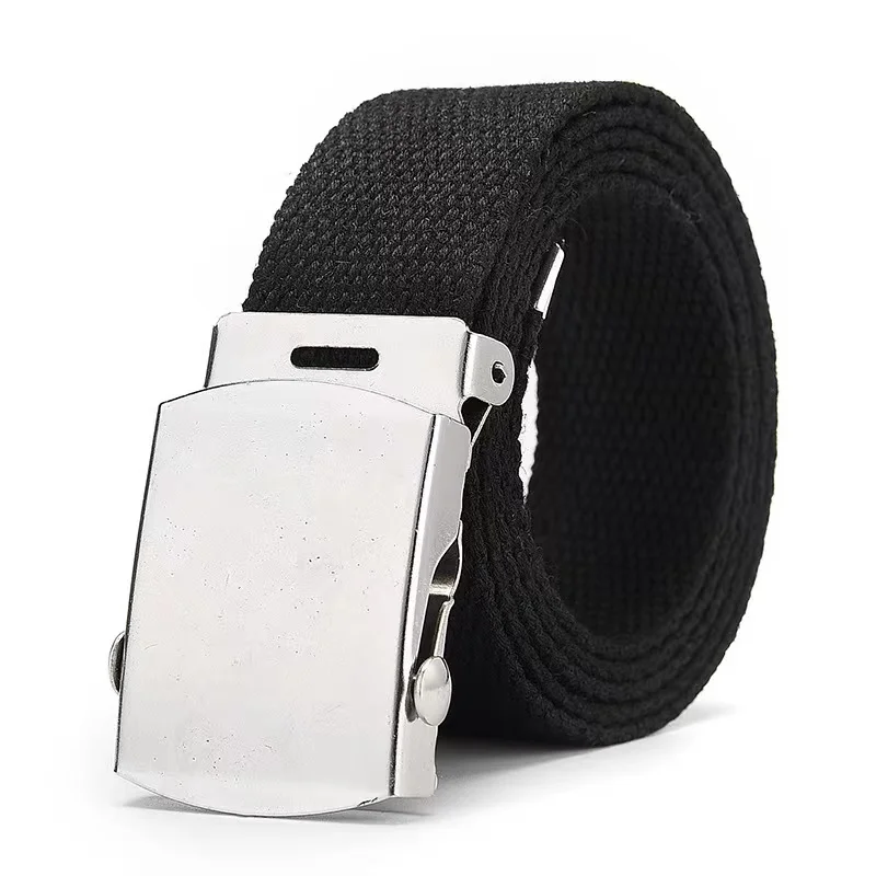 Korean Version Military Buckle Canvas Belt Casual Fashion Woven Military Tactical Training Belt military webbing belt