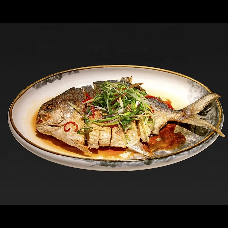 Frozen Golden Pompano,Frozen Gutted Golden Pompano