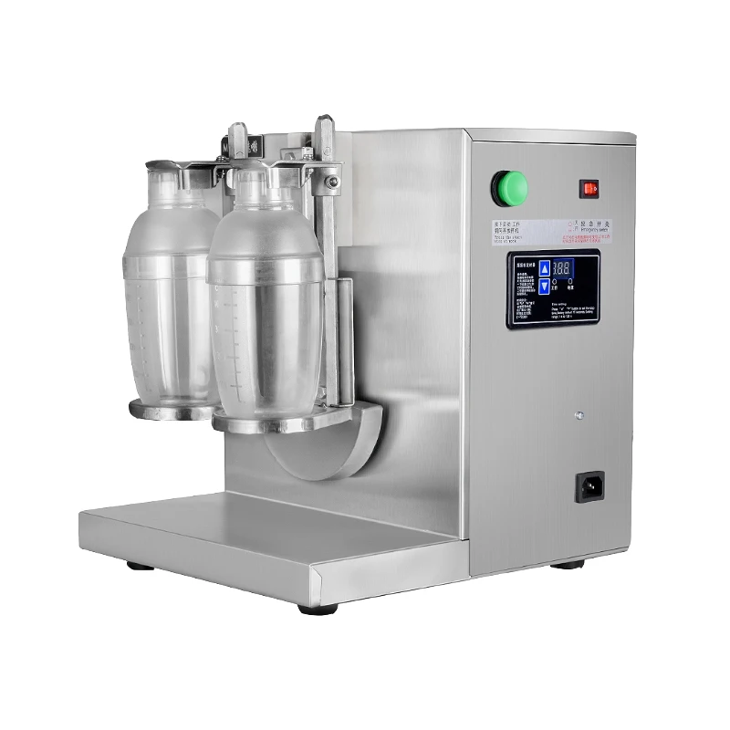 Automatic Double Frame Smoothie Drink Shaker Cup Machine700ml  Bubble Boba Milk Tea Shaking Machine For Drinking Shop Price