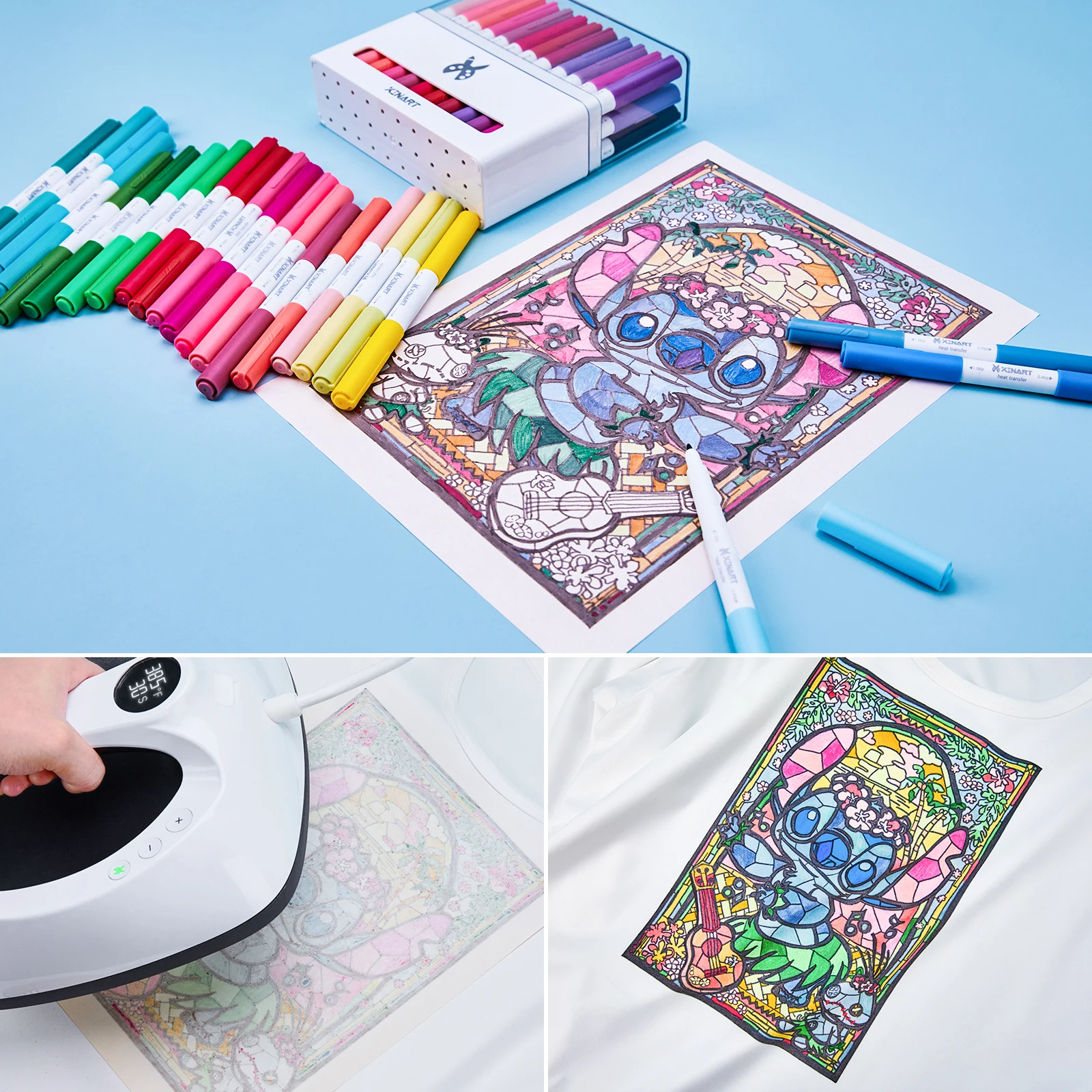 Сублимационная чернильная ручка Xinart для Cricut Maker 3/Maker/Explore 3/Air 2/Воздушный чертеж Mugpress 36 цветов с двойным наконечником 0 4 +