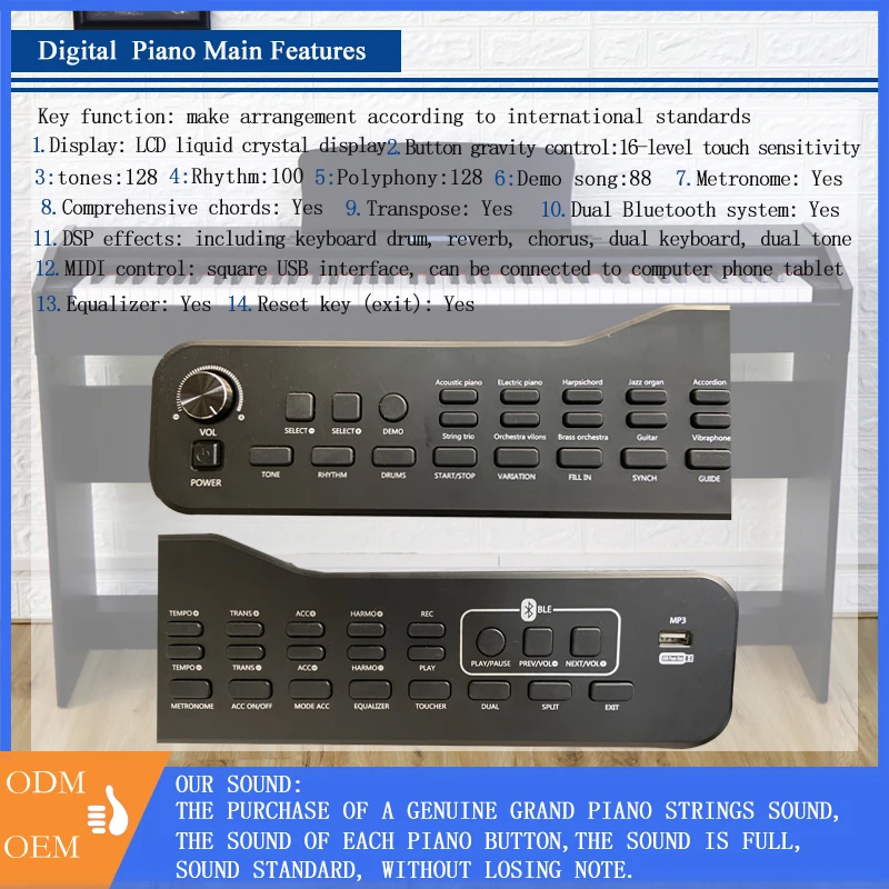 88 клавиши пианино электронный mid пианино м аудио игроком самостоятельно пианино цифровая клавиатура teclado музыкальный