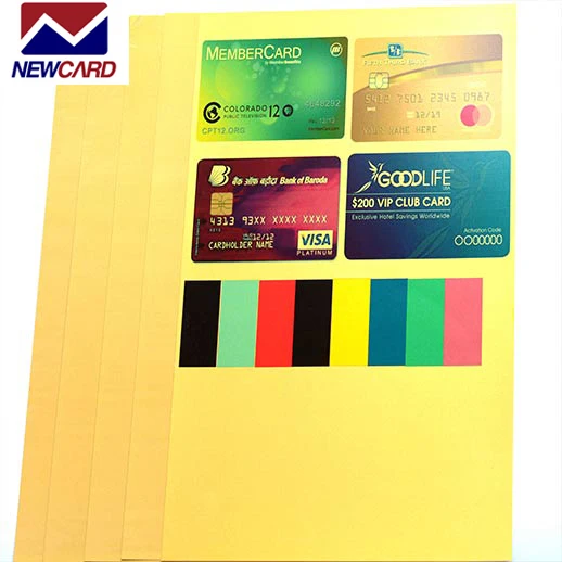 PVC inkjet printing sheet gold