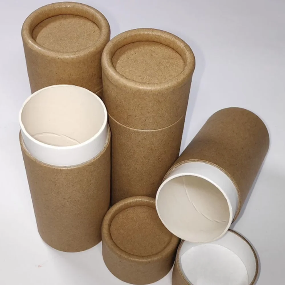 Factory price 1.5 oz Lip Balm  Twist Up Paper Tube Packaging twist paper chapstick tubes