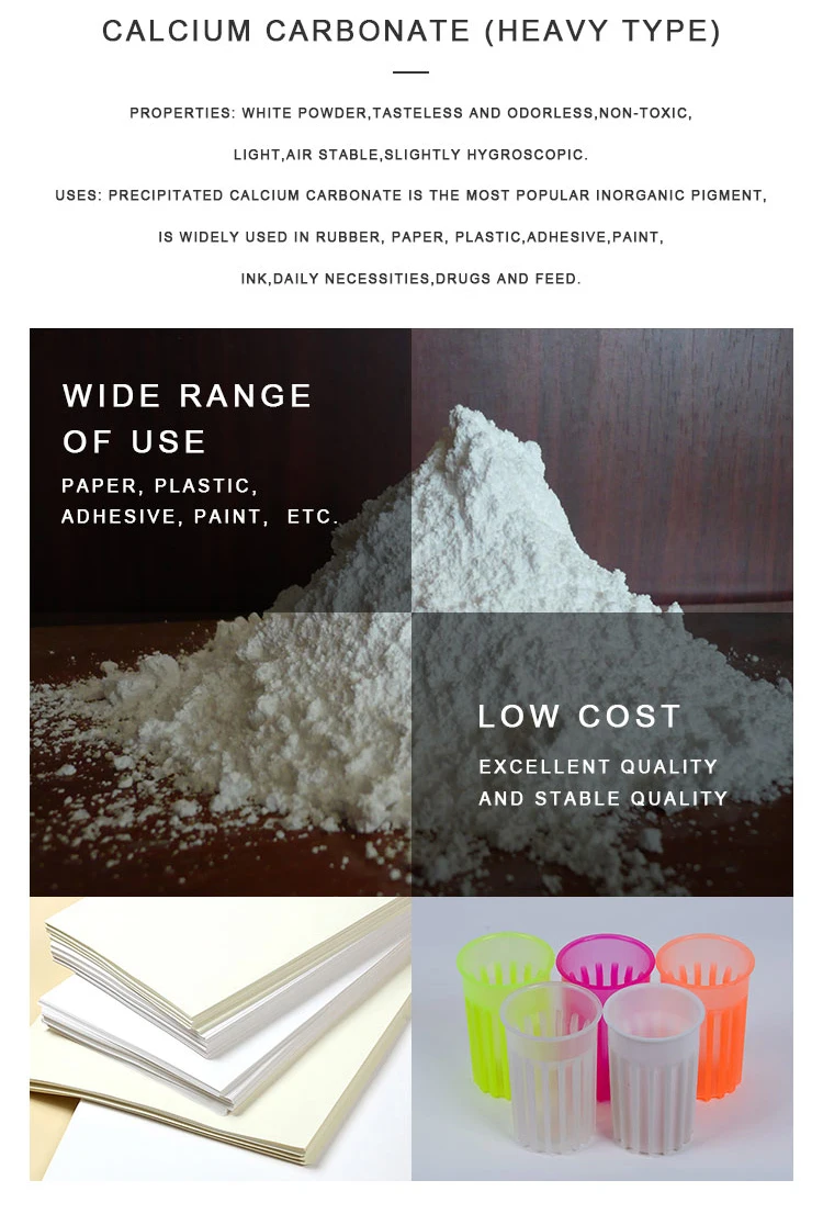 manufacturer suppiles industrial grade caco3 carbonate heavy type calcium carbonated powder price per ton