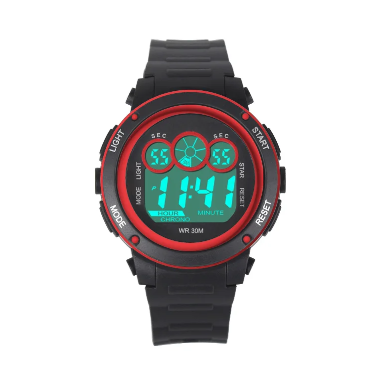 Fashion Kids Watches outdoor Young Boys student watch Sport Chronograph LCD Digital Watches