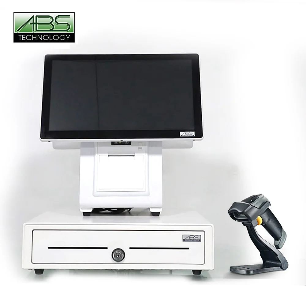 Best-Selling All-in-One Touch 3G Basic POS System Dual Screen White Restaurant Windows Software Cash Register Bestsellers