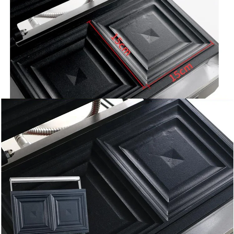 Home Electric 110v 220v Panini Press Pasted Bread Grill Sandwich Waffle Breakfast Maker