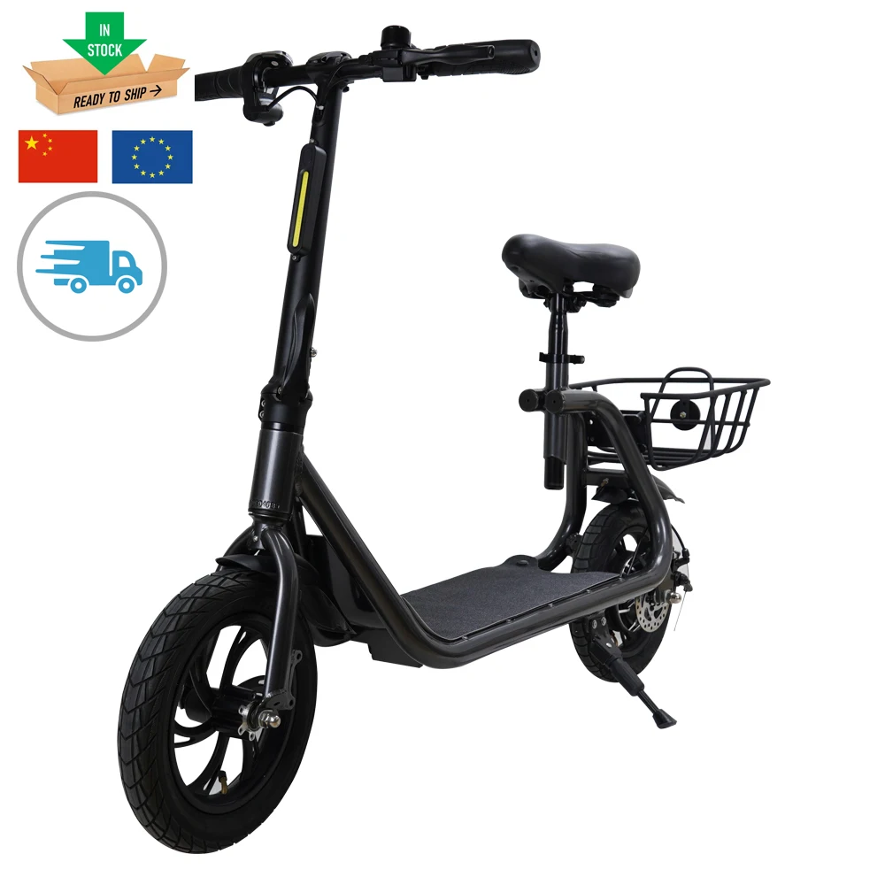 Оптовая продажа, электрический велосипед Alucard с задней корзиной, Электрический скутер для взрослых, двухколесный Электрический велосипед