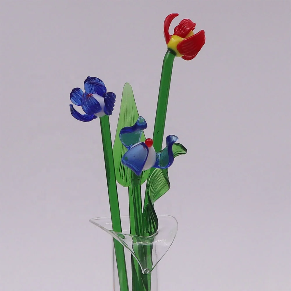 Customized Murano Art Glass Flowers