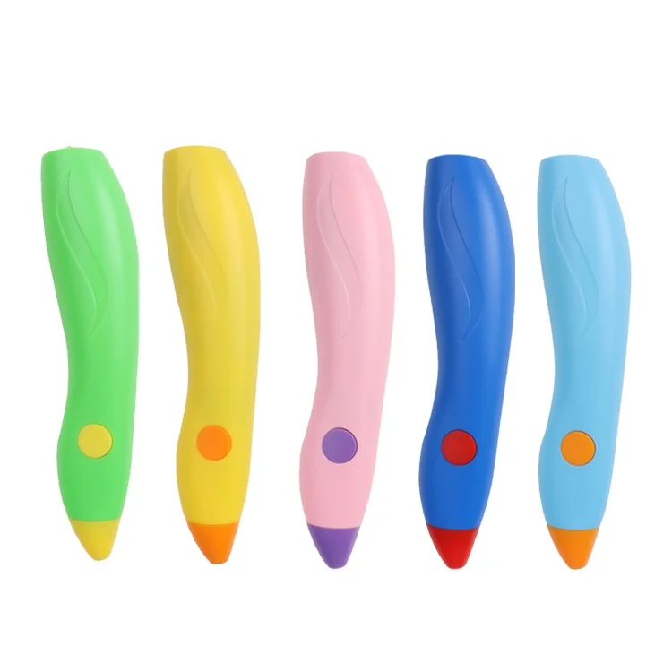 Electric Spray Pen Airbrush Blue Pink green 12 PCS REFILL PENS for children