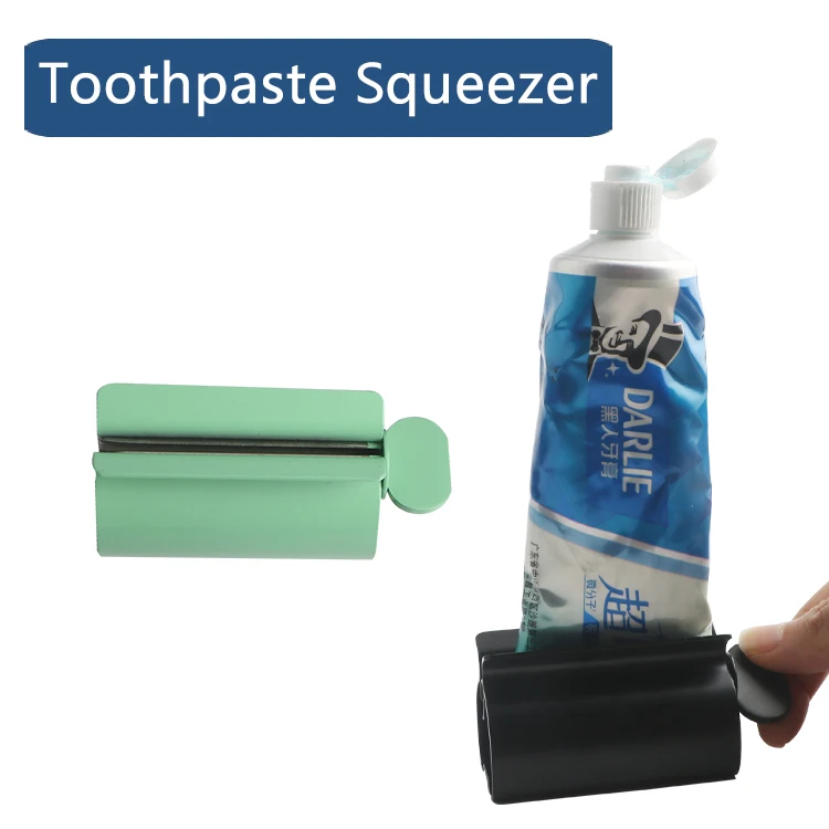 Stainless Steel Toothpaste Tube Squeezers Dispenser Metal Tube Roller Squeezer, Stand-up Toothpaste Holder for Bathroom