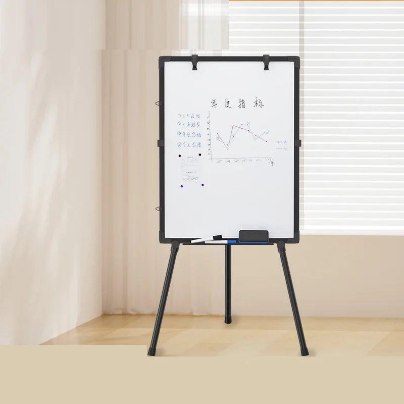 Hot Sale Dry Erase White Board Sturdy Adjustable Height Flip Chart Easel Mobile Tripod Whiteboard Stand For Office School