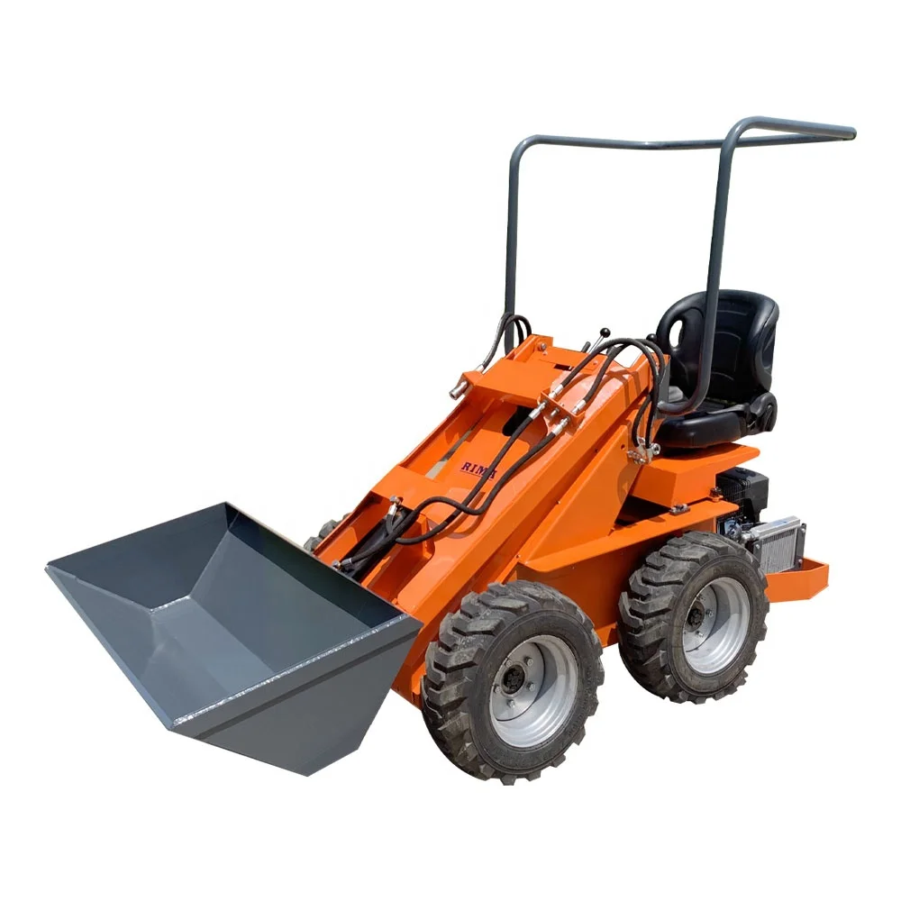 RIMA Wheels Crawler 500kg Gasoline MIni Construction Machine  Petrol Engine  Mini Loader Skid Steer Loading Mini Loader For sale