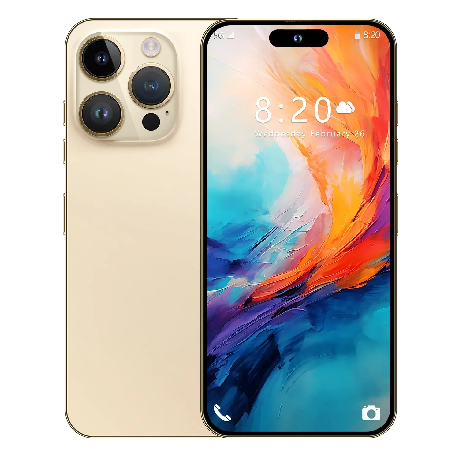 Низкая цена новый телефон оригинальный мобильный 15 Pro Max смартфон 5G i15 13 14 16G 1T дешевый