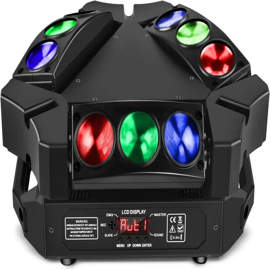 Сценический светильник Rgb с беспроводным пультом дистанционного управления 120 Вт