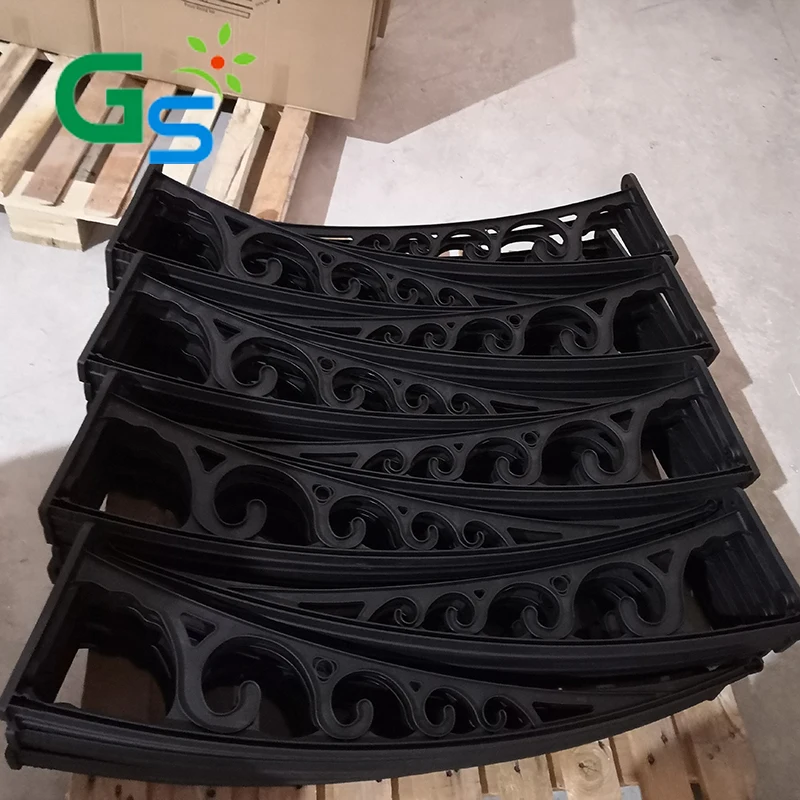 1000*1200mm Polycarbonate Canopies Grey Color Aluminum Bracket For Outdoor Door and Window Awning