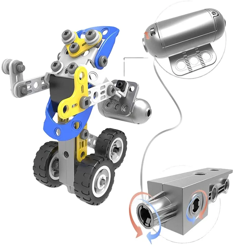 
10-in-1 STEM Educational Building Assembling Kit for Kids 113PCS 