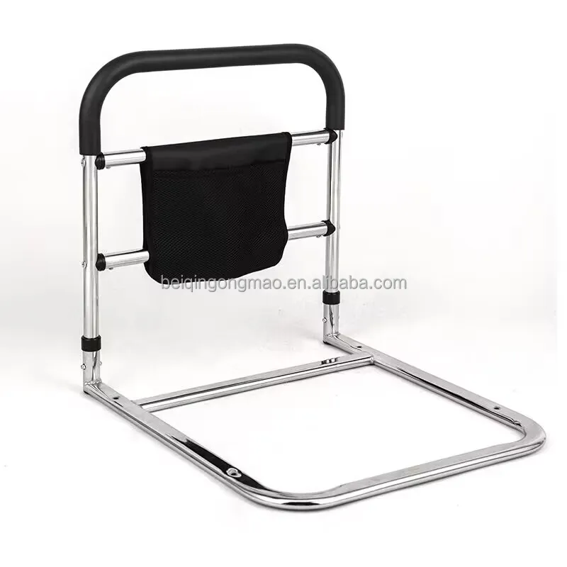 BQ708G Handrails for Bed Seniors With Pocket Adjustable Heights Bed Rail Safety Assist Handle Bed Railing for Elderly
