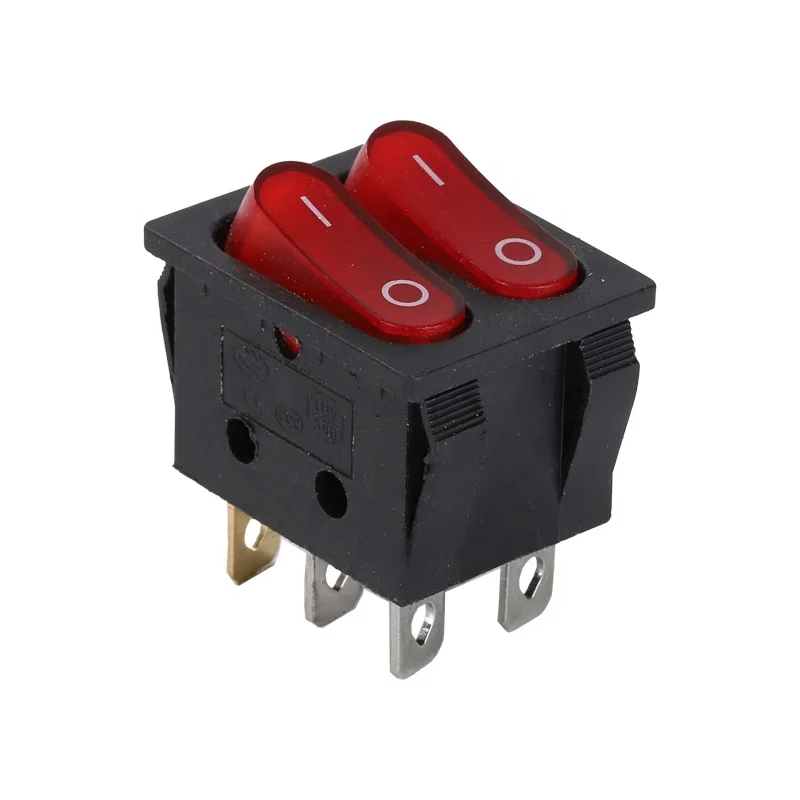 Factory KCD9 15A 250V 20A 125V  6 Pin waterproof Electrical Rocker Switch for Home Appliance Electric Button