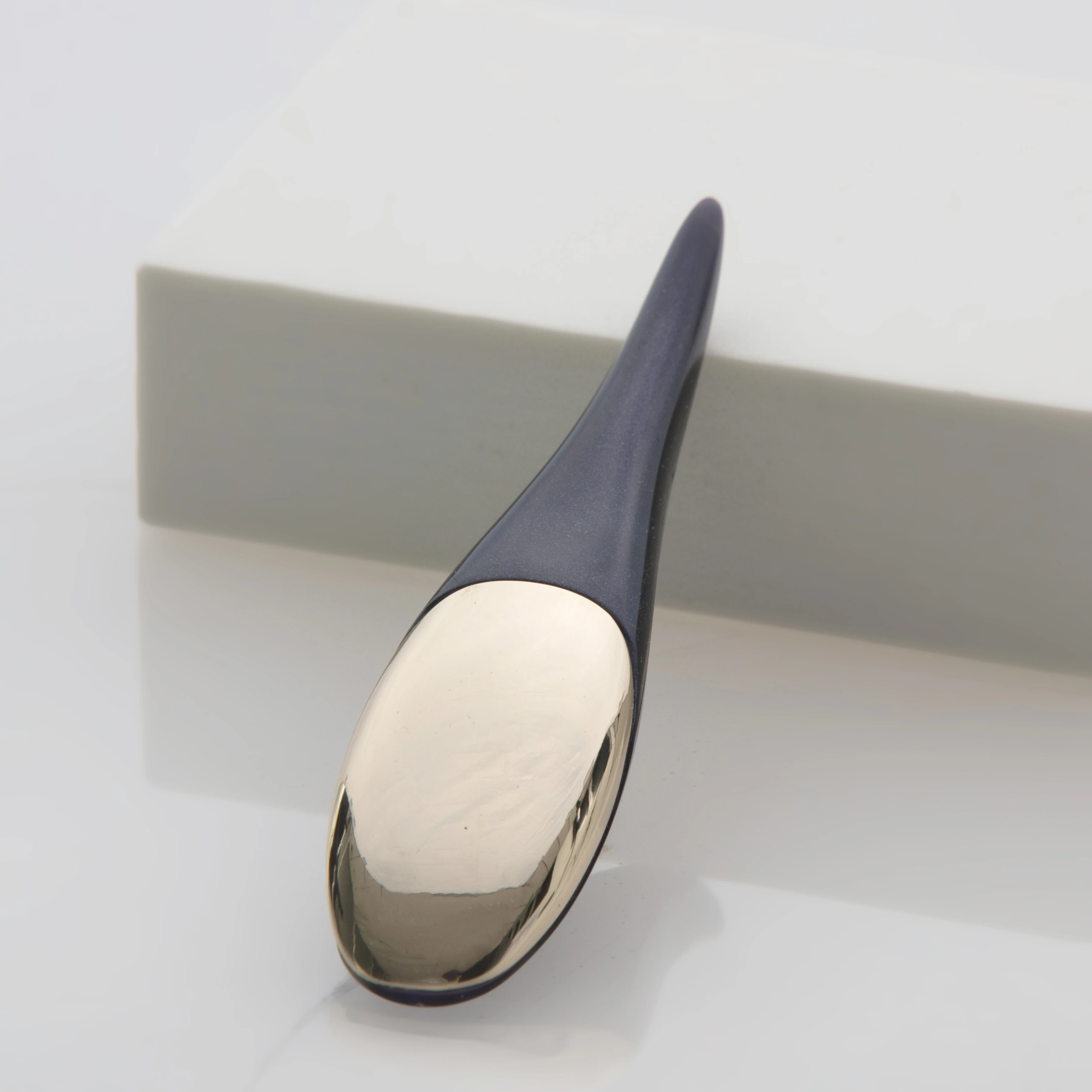 metal spatula face cream mixing mini spatula cosmetic tool flat tobacco pipe shape massage spoon flat mixing spoon for cosmetic