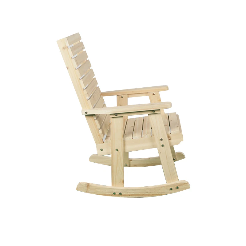 Wholesale high quality cheap outdoor beach wooden rocking chair recliner for adults