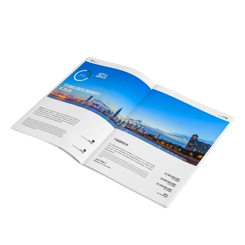 Factory Custom Business Company Catalog Travel Beauty Booklet Fashionable Magazine Hard Cover Book Printing