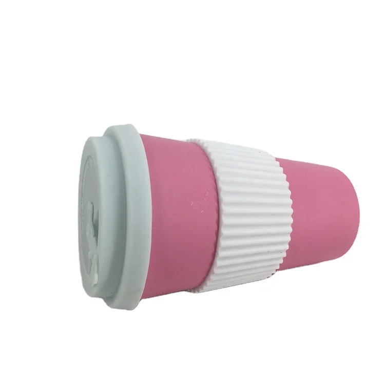 Wholesale hot sell biodegradable reusable eco-friendly bamboo fiber mug takeaway coffee cup