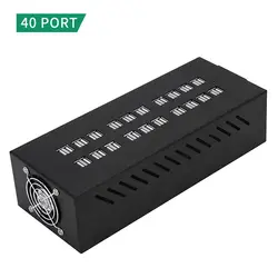 Wholesale 40 Ports 400W Rapid Charge Station for E-sport Customization Full Metal 40-port Fast Charging Hub for iPhone 14