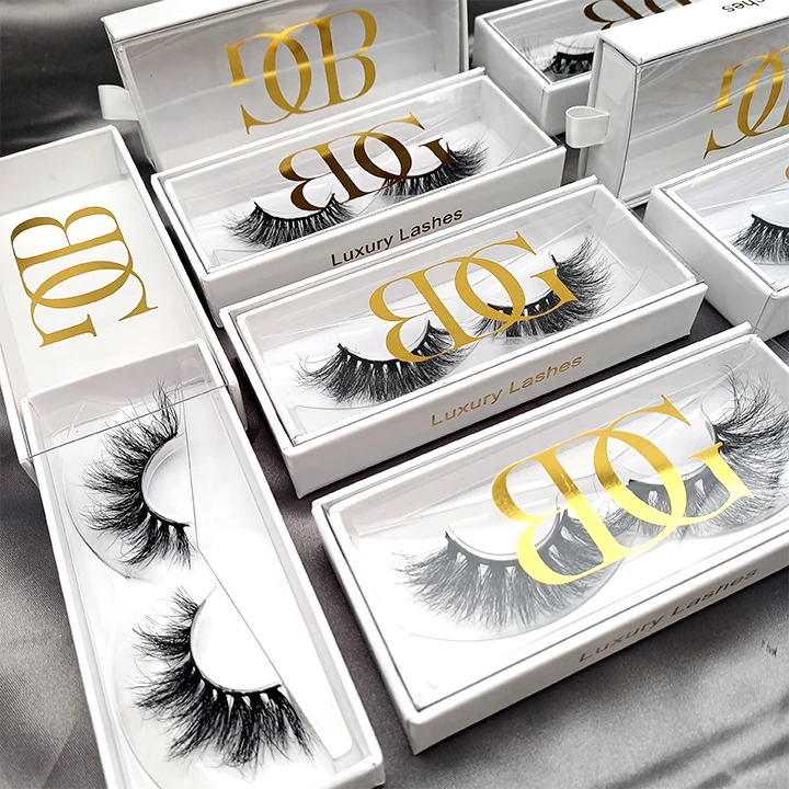 Super Quality Private Logo Custom Magnetic lash box Hand Made Mink Lashes Fake 3D Mink Eyelashes with packaging box