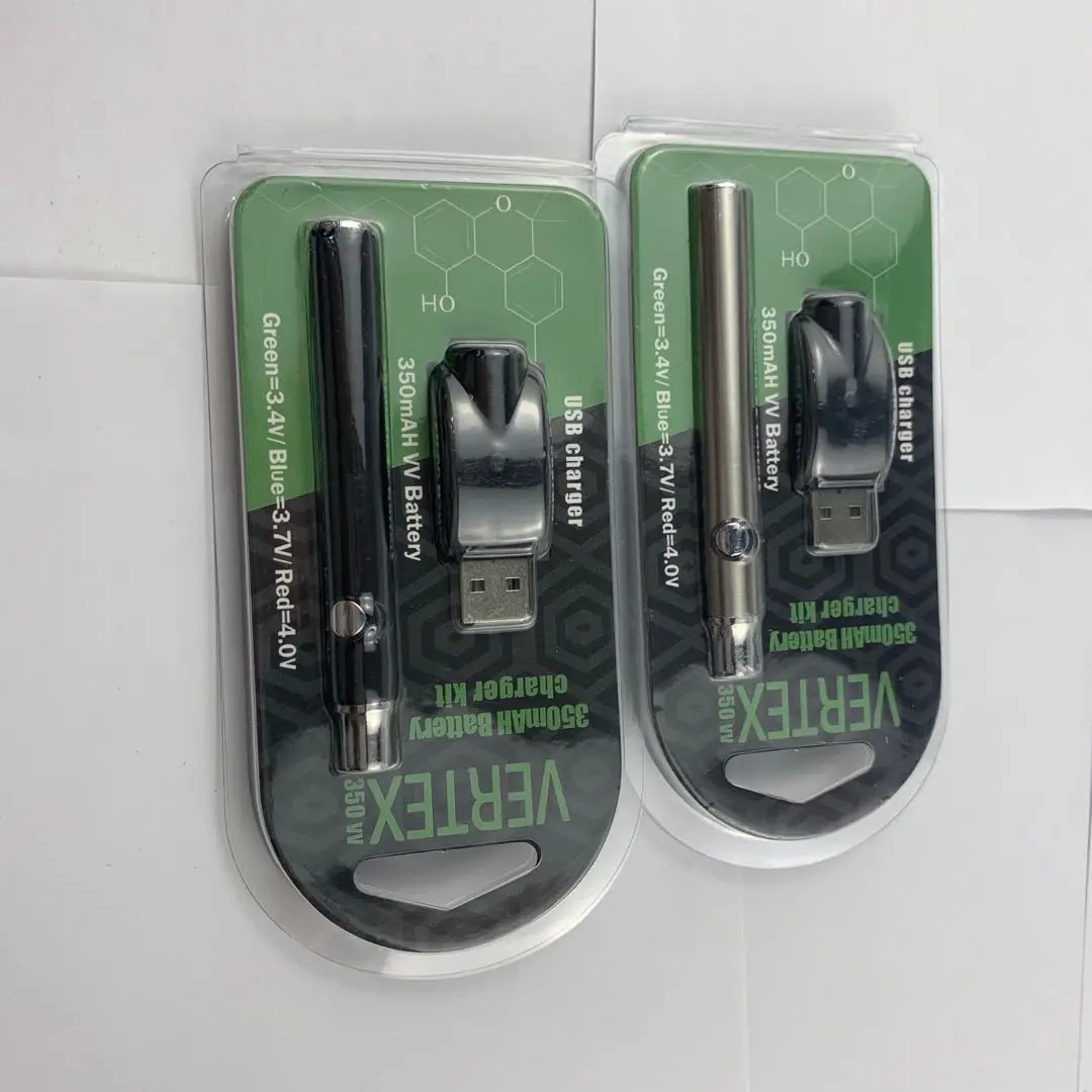  Лидер продаж предварительный нагрев 350 мАч Cbd картридж перезаряжаемый Vertex Vape ручка аккумулятор 510 мини