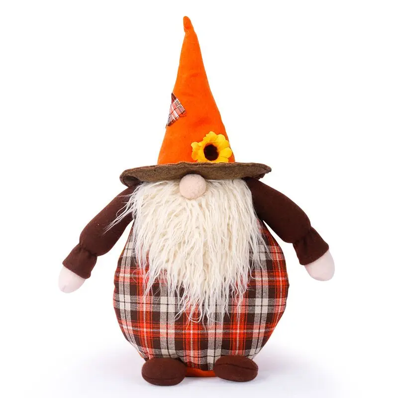 Halloween Decorative 2021Farm Harvest Festival Stand pose All Saints Dwarf Faceless Doll