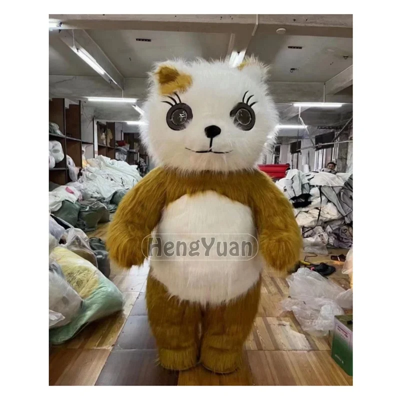 Factory Direct Sale Inflatable Plush Mammoth Mascot Costume Mammuthus Primigenius Promotion Halloween Cosplay Party Clothing