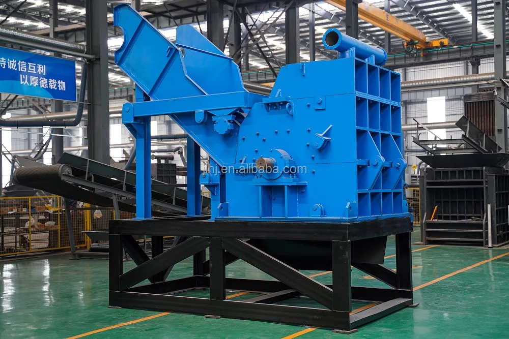 Low cost price Automatic hydraulic Scrap car bicycle Shredder waste steel iron crushing aluminum metal crusher machine