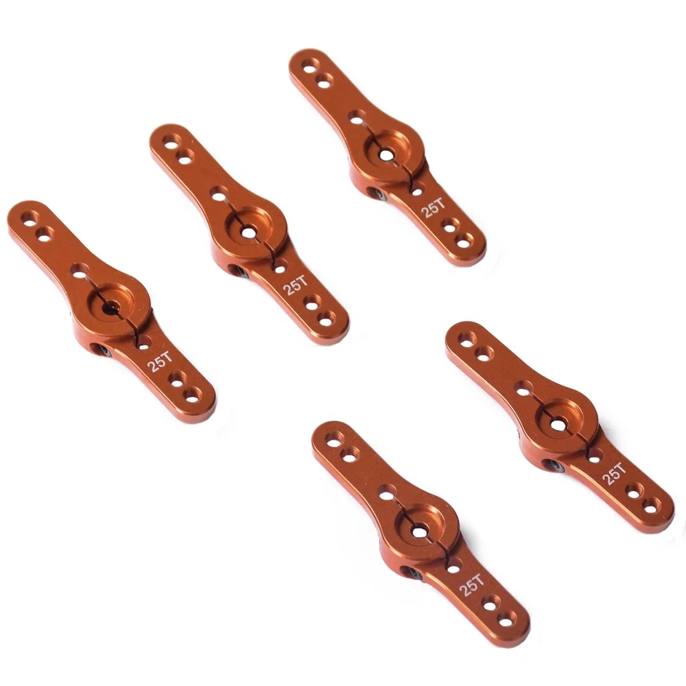 RC Car Parts Aluminum 25T Servo Horn Steering Arms for RC Trucks Cars Buggies Replacement Upgrade Parts