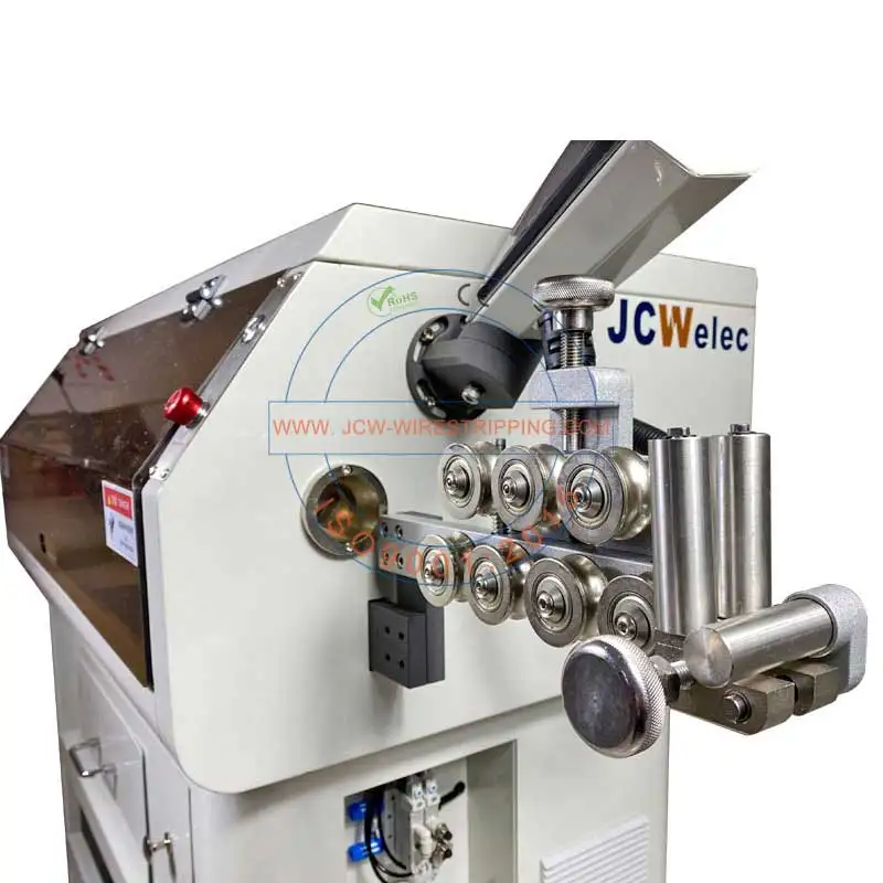 JCW-CS19 Automatic utp cable jacket peeling equipment 120mm2 large wire cutting and stripping machine