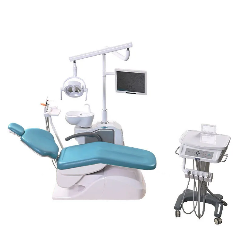 Luxury CE Cast Iron Metal Steel Easy Cleaning Comprehensive Dental Equipments Dental Chair