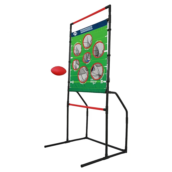 2-in-1 football disc toss backyard lawn game, flying disc game, Rugby Ball Toys throwing toss game set