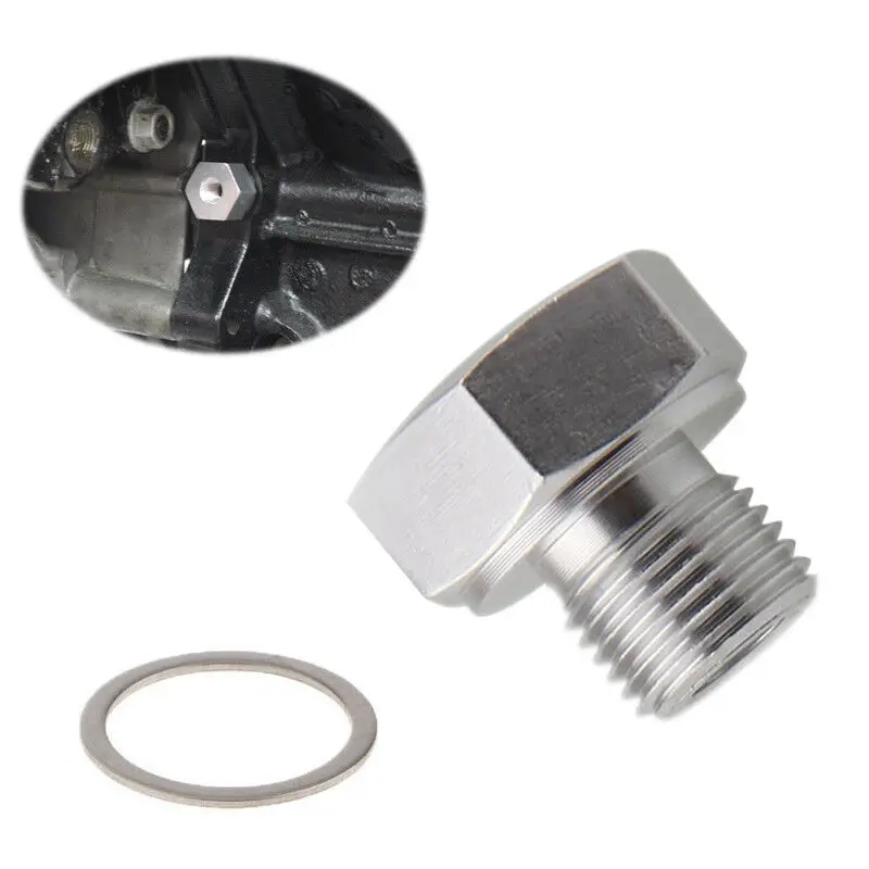 Oil Pressure Sensor Adapter, M16*1.5 Adapt to Mechanical Oil Pressure Test Gauge 1/8 NPT for LS Engine Swap LS1 LS3 LSX Gauge