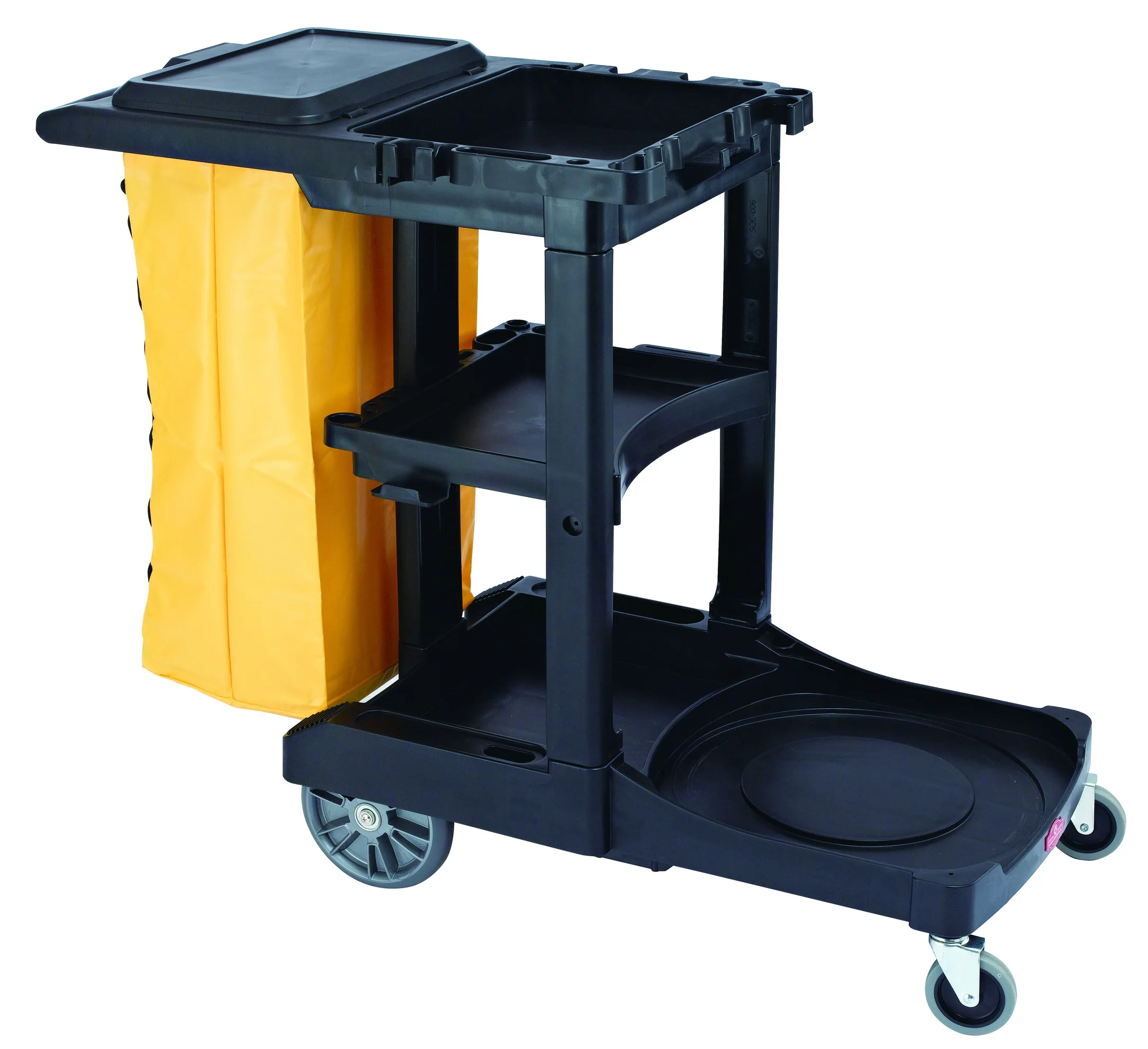 New Design Household Cleaning Service Trolley , Strong PP Cleaning & Janitorial Supplies With Wheels for Hotel Supplies