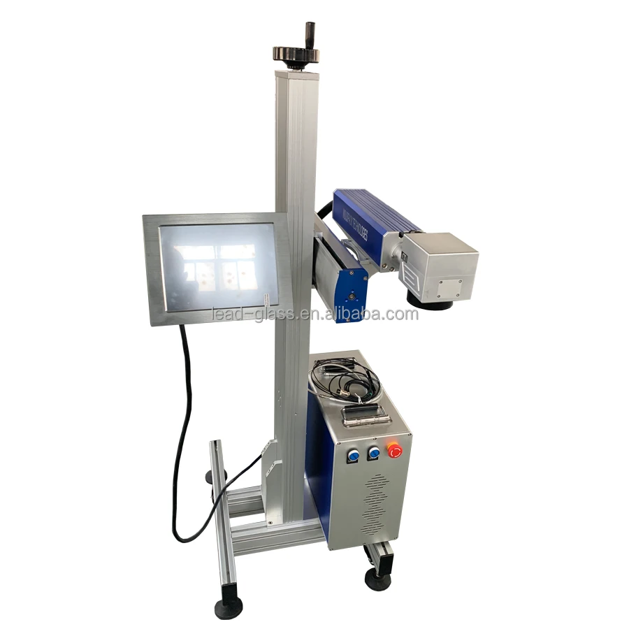 Max 30w fiber laser printer, laser marking machine, metal and plastic carving water laser printer