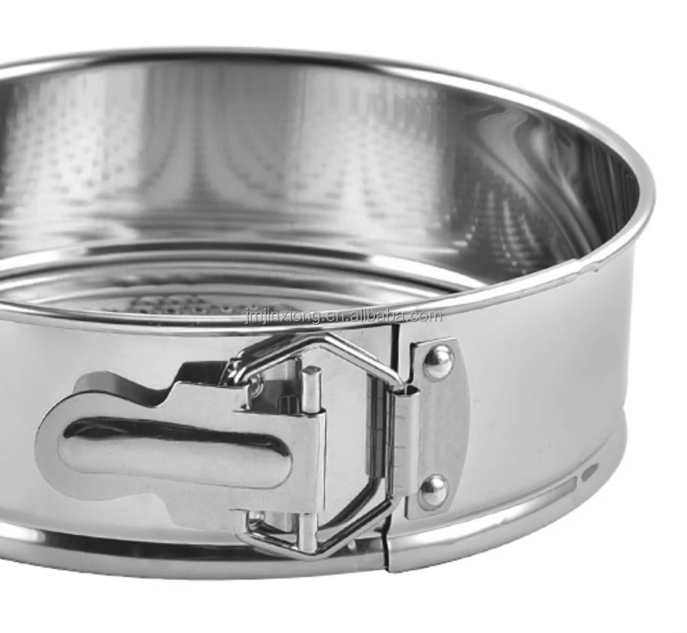 304 Stainless Steel Baking Kit 7/9/10 Inch Round Cake Mold Lock Movable Bottom Round Mousse Honeycomb Cake Mold