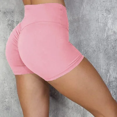 
OEM Nylon Polyester spandex womens scrunch butt shorts yoga activewear shorts running exercise gym shorts 