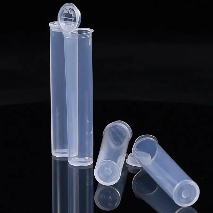 Fast Shipping Wholesale 72mm Transparent Plastic Tubes Top Clear Cylinder Tube Container Packaging With Lid