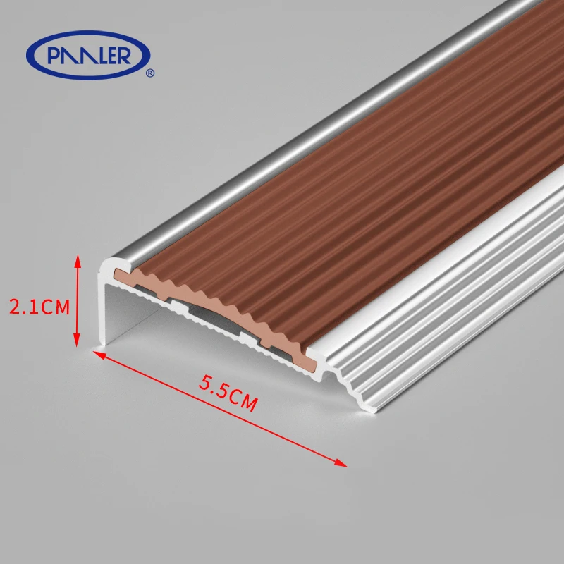 Hot Selling Non-slip PVC Metal Aluminium Stair Nose Parts Edging Strip Stair Nosing Caps With Cheap Price