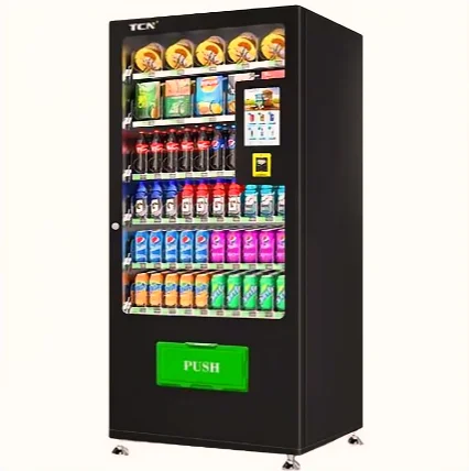 Spot Goods1940*880*790/Black Snacks And Beverage Vending Machine In Amusement Parks Tourist Attractions