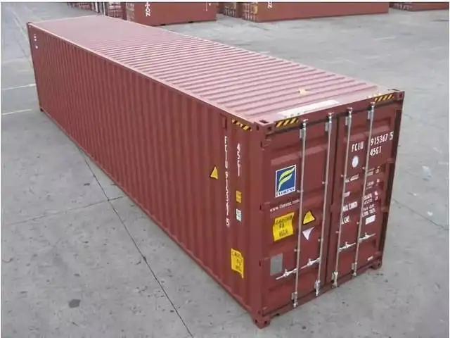 40HCcontainer standard oversea cargo shipping  transit and storage turnover dry container