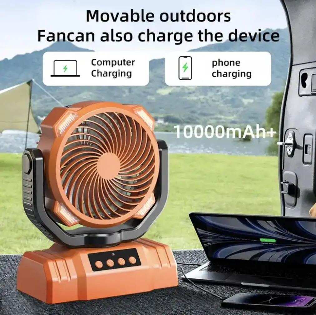Orange  energy storage mobile power supply 600W portable source for outdoor