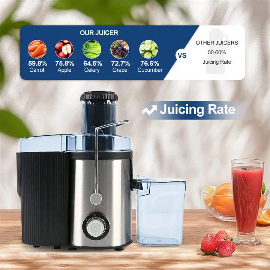 Factory Wholesale 500W 220V Juice Blender Commercial Vegetable and Fruit Juice Blender